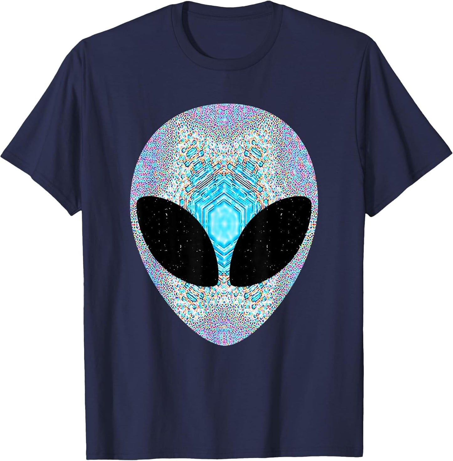 Alien Head Design Colorful Alien Rave Believe UFO