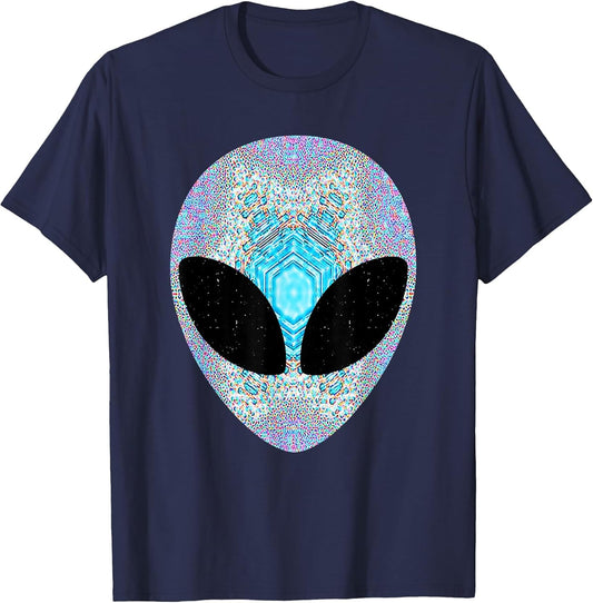 Alien Head Design Colorful Alien Rave Believe UFO