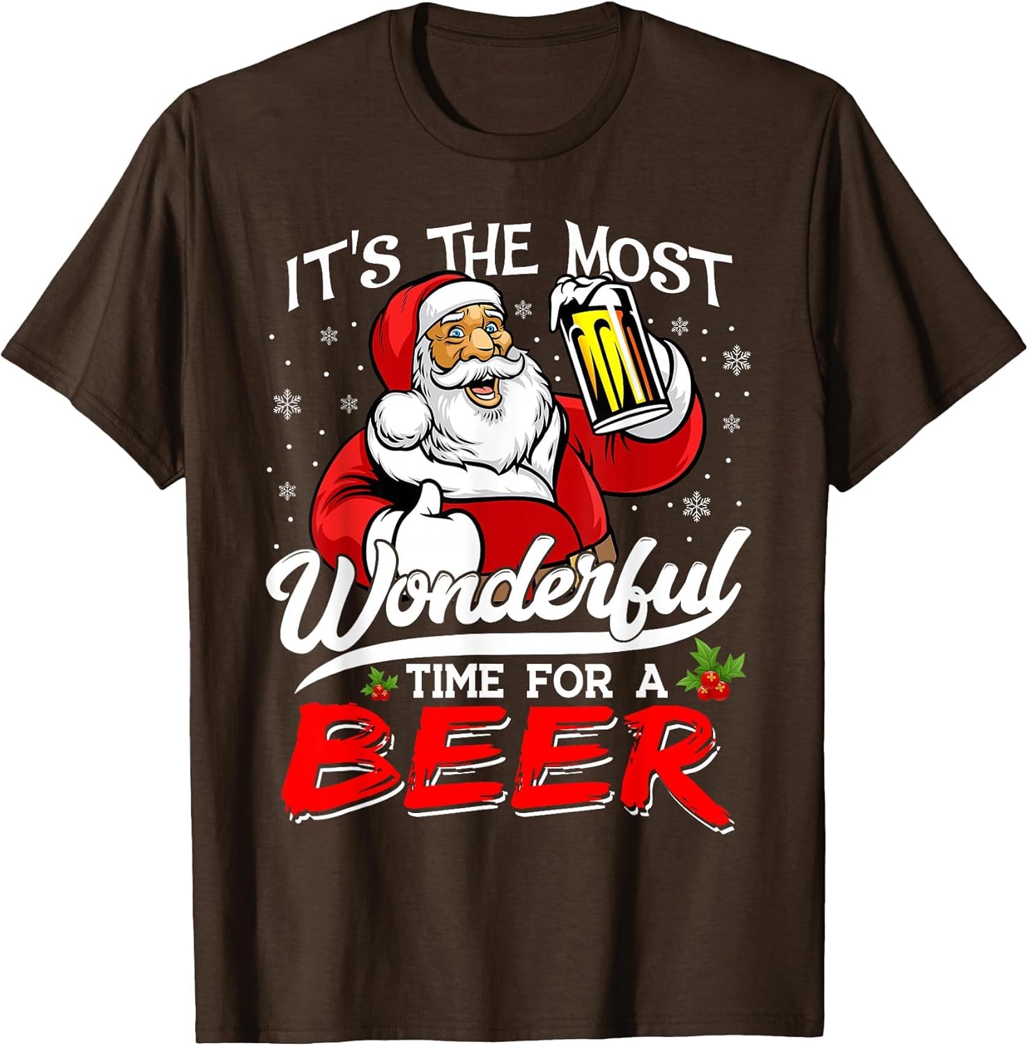 Santa Xmas It's The Most Wonderful Time for A Beer Funny