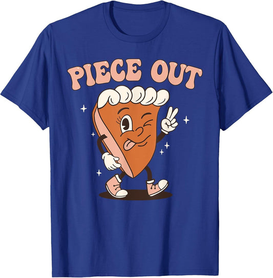 Groovy Thankful Pumpkin Pie Retro Piece Out Thanksgiving