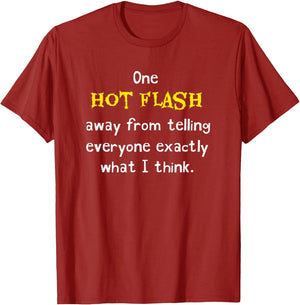Funny Hot Flash Menopause Hormone Humor Joke Hilarious Gag