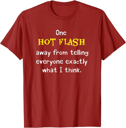 Funny Hot Flash Menopause Hormone Humor Joke Hilarious Gag
