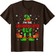 I'm The Granddaughter Elf Cute Xmas Elf Costume Funny Family