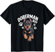 Doberman Boy Cute Cartoon Dog Owners Doberman Pinscher