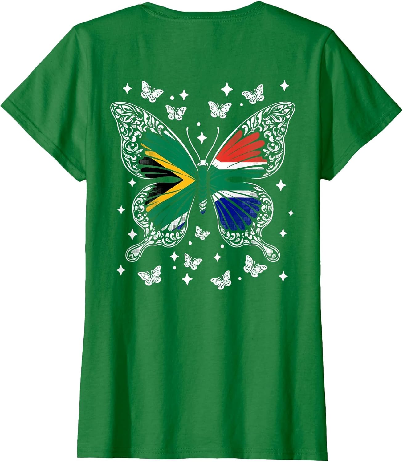 South African Butterfly South Africa Back Printed