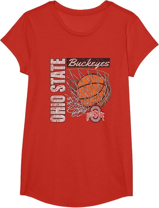 Ohio State Buckeyes Vintage Basketball 90's Red