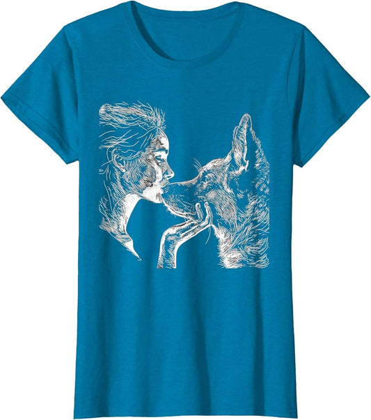 German Shepherd Mom Dog Art Lover Mother's Day