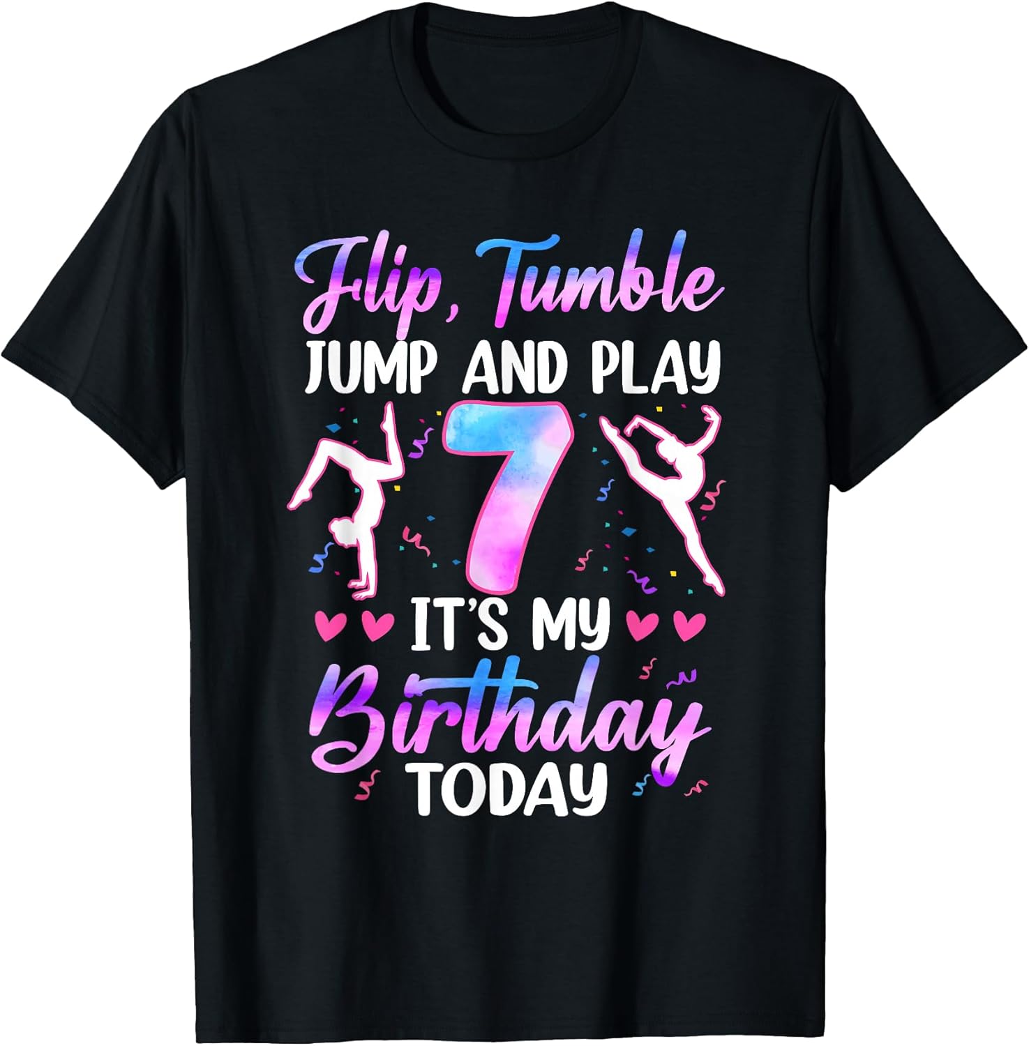 7 Year Old Girl Gymnast 7th Birthday Gymnastics Theme