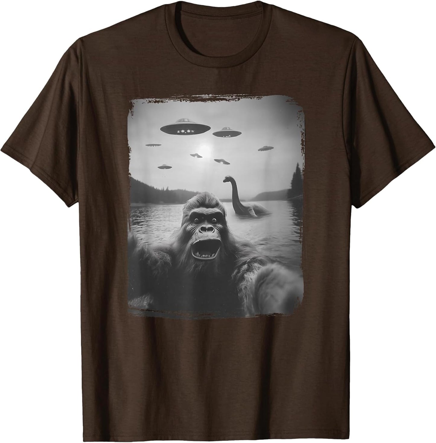 Nessie and UFO, Sasquatch Rare Selfie, The Loch Ness Bigfoot