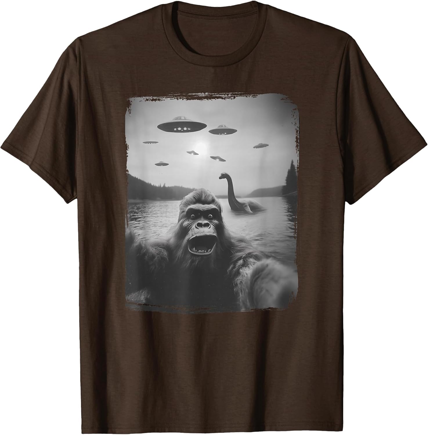 Nessie and UFO, Sasquatch Rare Selfie, The Loch Ness Bigfoot