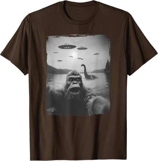 Nessie and UFO, Sasquatch Rare Selfie, The Loch Ness Bigfoot