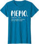 Memo Shirts Mother's Day idea for Grandma Memo