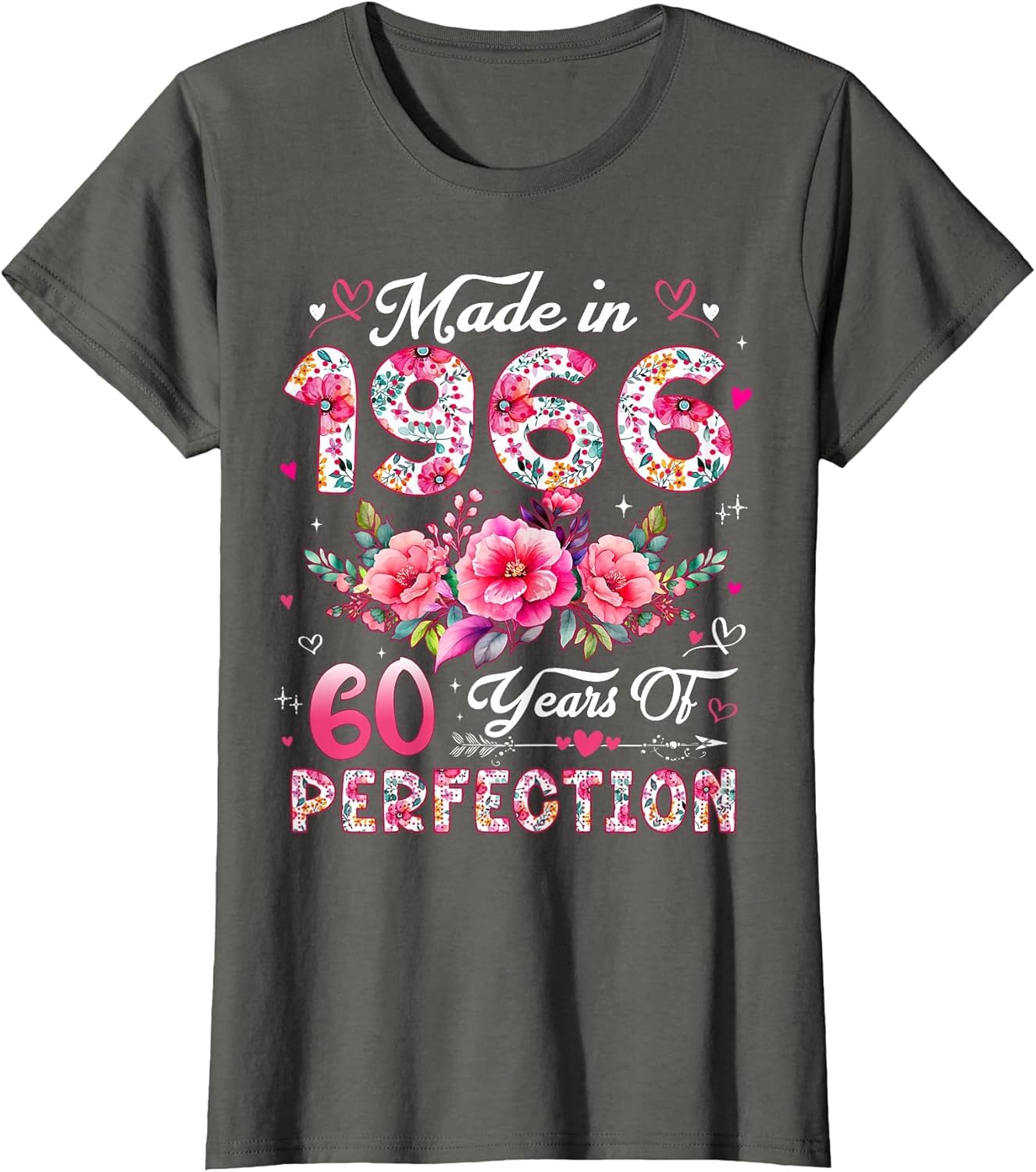60 Year Old Made in 1966 Floral 60th Birthday Women