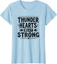 Thunder Hearts Beat Strong Rock and Roll Design