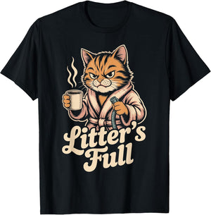 Litter’s Full Funny Cat Parody for Pet Lovers Men Women Kids