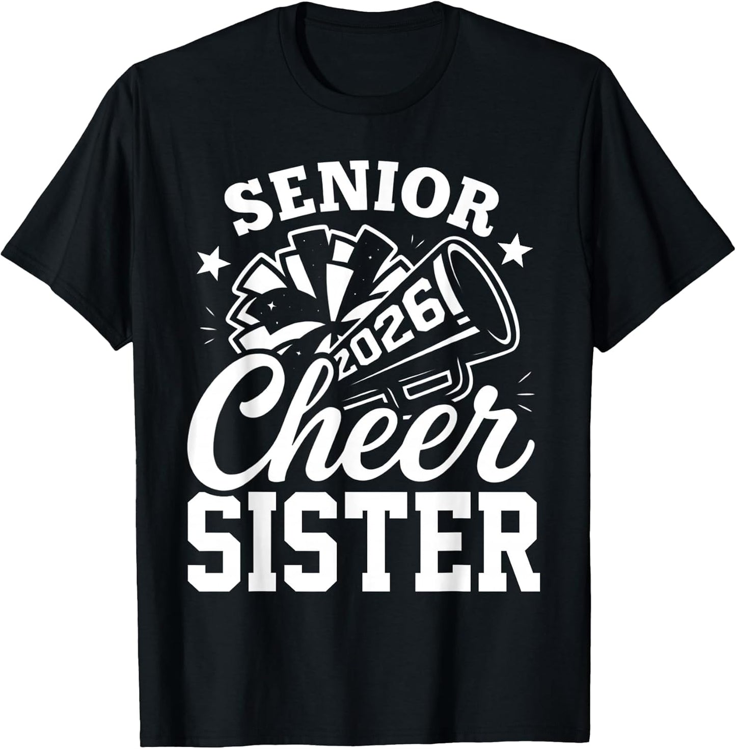 Proud Senior Cheer Sister 2026 Cheerleader Class of 2026