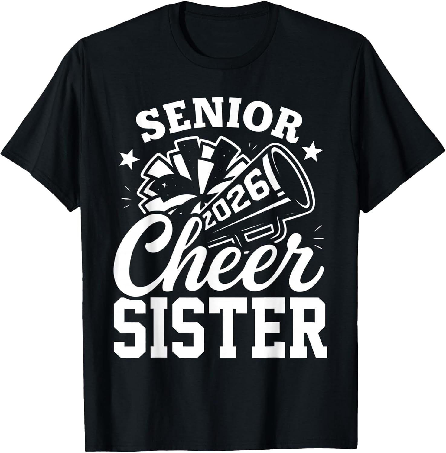 Proud Senior Cheer Sister 2026 Cheerleader Class of 2026