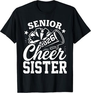 Proud Senior Cheer Sister 2026 Cheerleader Class of 2026