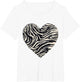 Zebra Heart Wildlife Animal Print Safari Nature Artwork