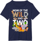 Mom of The Wild Two Zoo 2nd Birthday Safari Jungle Animal