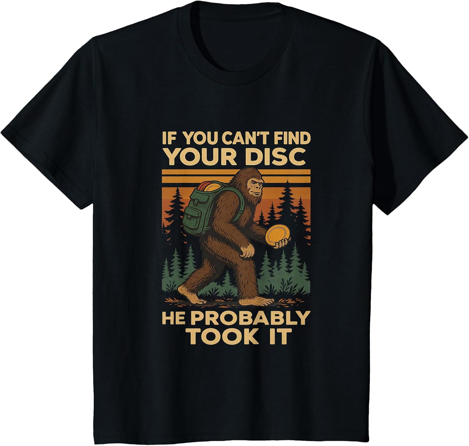 Big Foot Funny Disc Golf Sasquatch Men Women Kids Frisbee