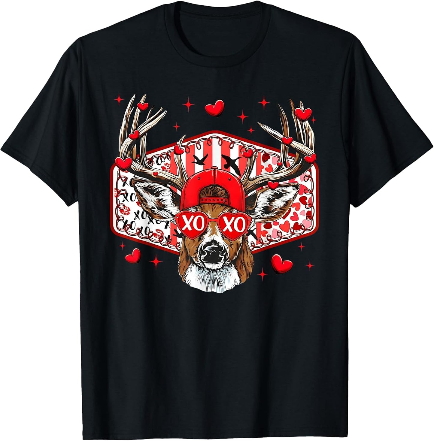 Deer Hunting XOXO Valentine Buck Boys Cap Men Women Kid