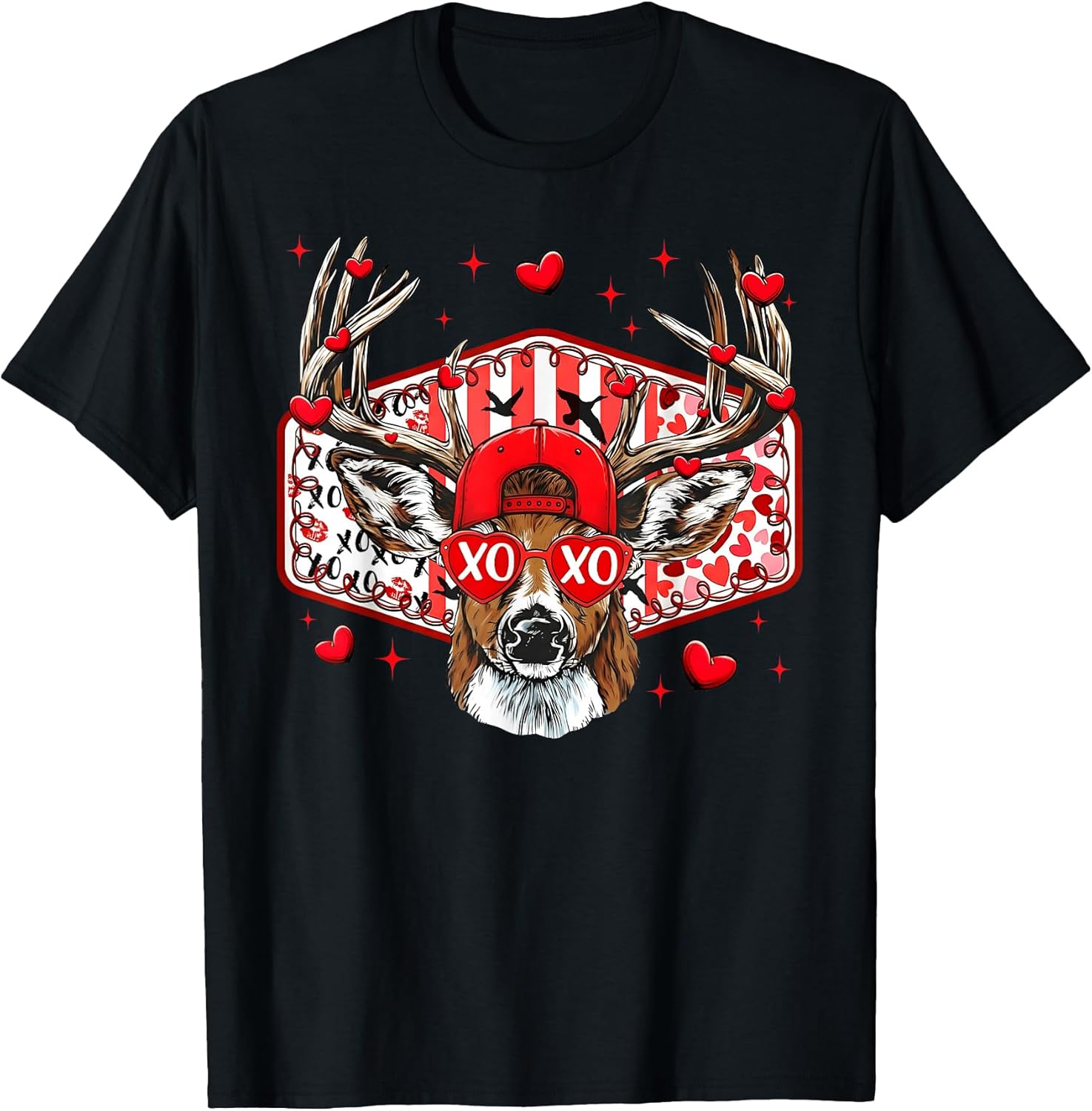 Deer Hunting XOXO Valentine Buck Boys Cap Men Women Kid