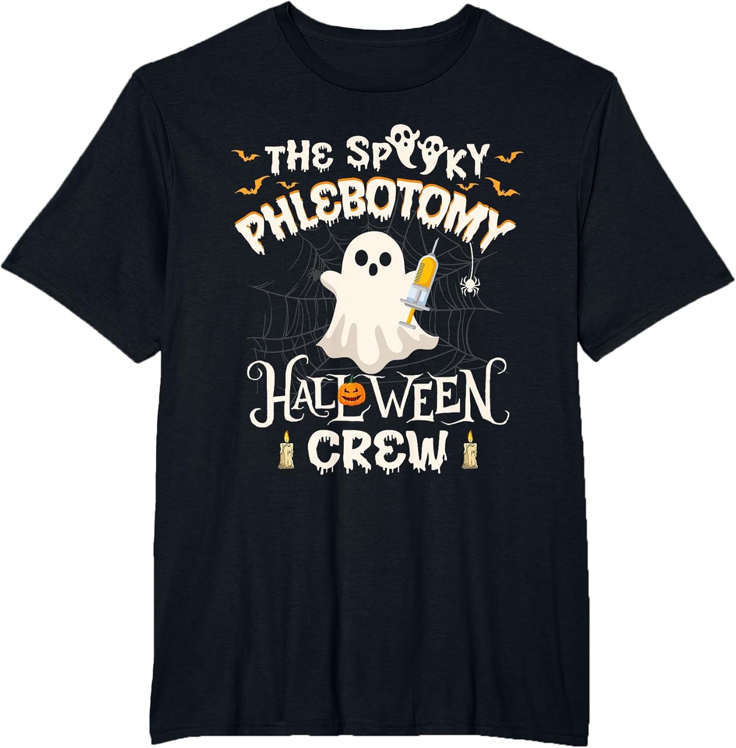 Funny Ghost Spooky Phlebotomy Halloween Crew Phlebotomist
