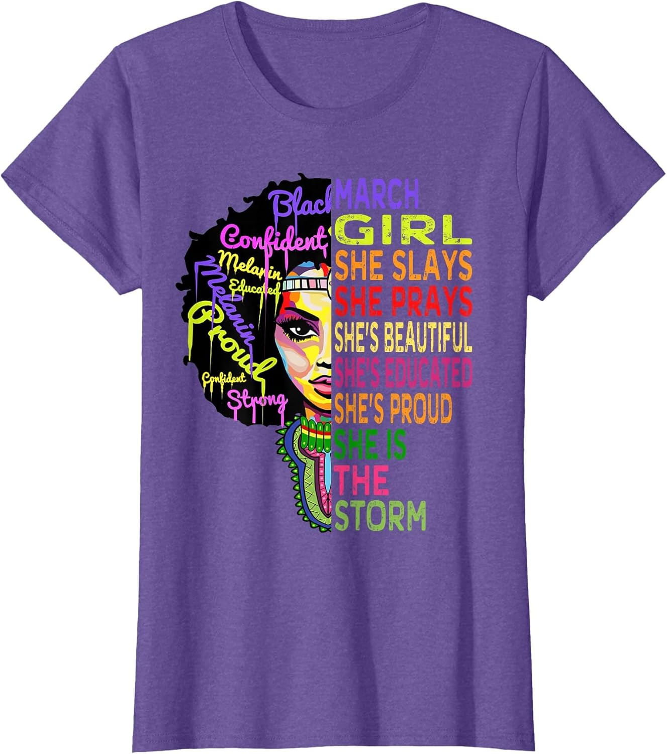 March Birthday Girl Queens are Born in March Shirt