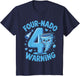 Kids Four-Nado Warning 4th Birthday Boy Tornado Birthday