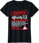 13th Birthday Gifts Warning Dangerous Teenager 13 Yr Old