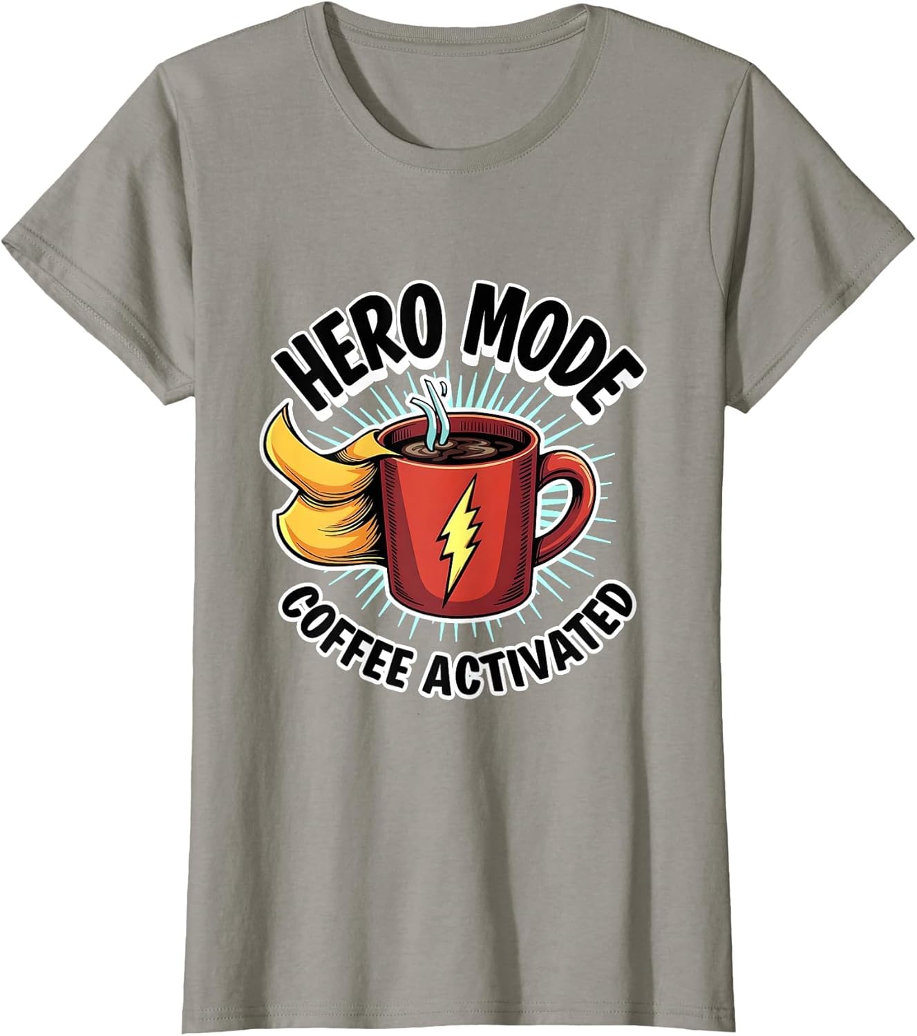 Hero Mode Coffee Activated Superhero Design