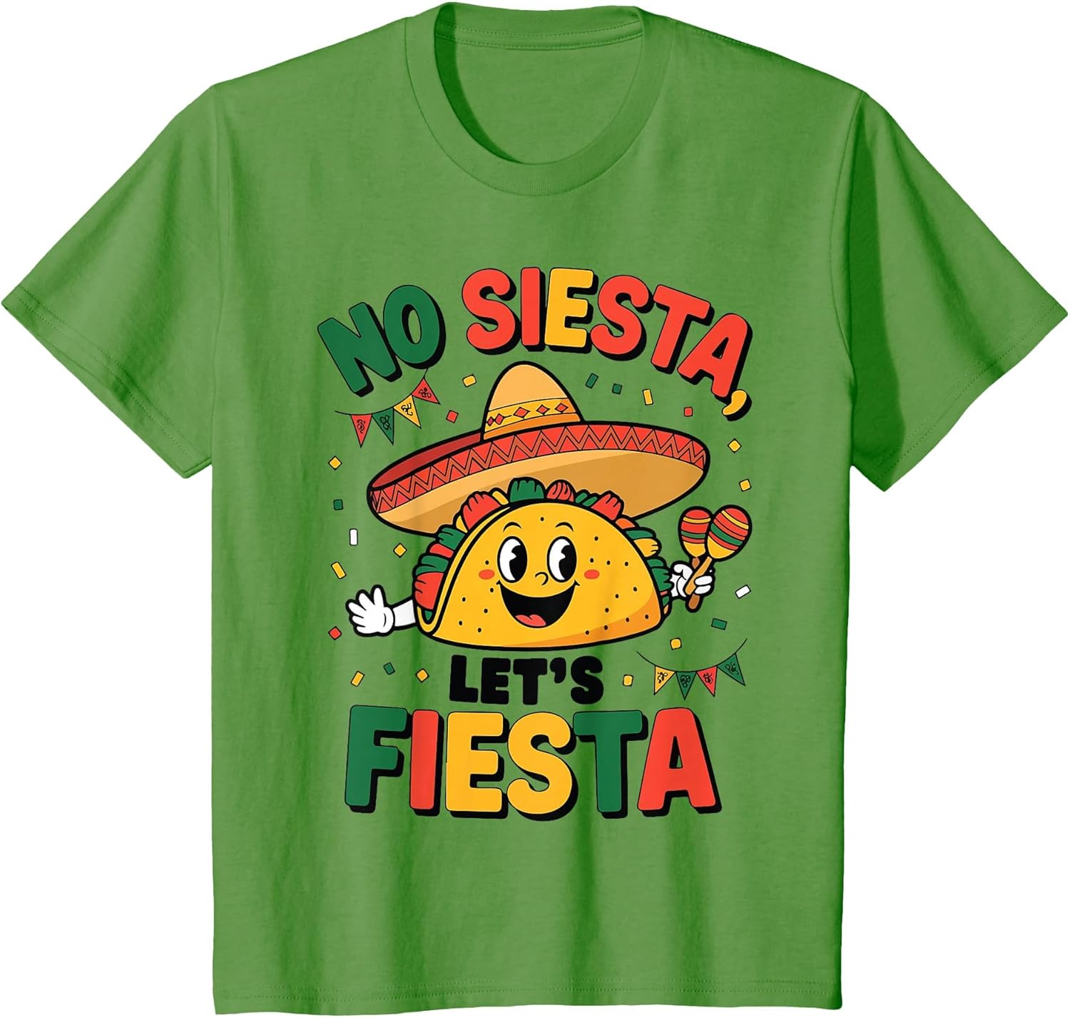 Funny No Siesta Let's Fiesta Cinco Mayo Taco Men Boy Toddler