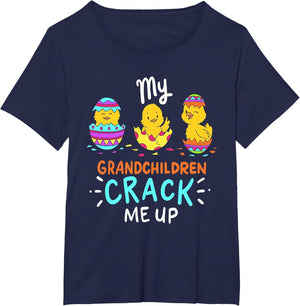 My Grandchildren Crack Me Up Cute Easter Day Gift Grandma