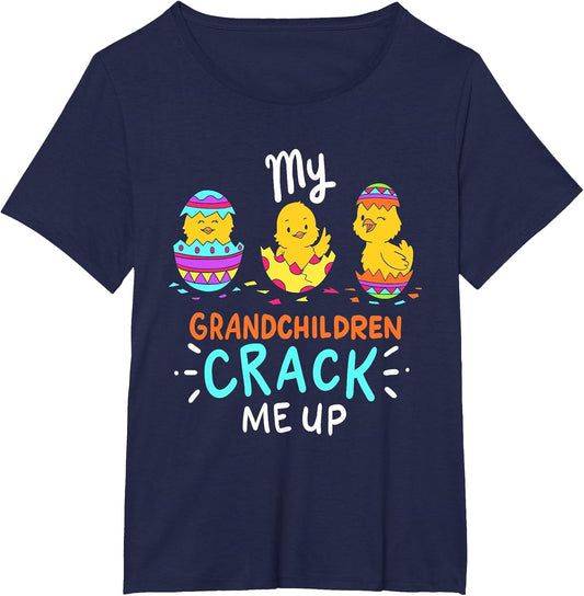 My Grandchildren Crack Me Up Cute Easter Day Gift Grandma