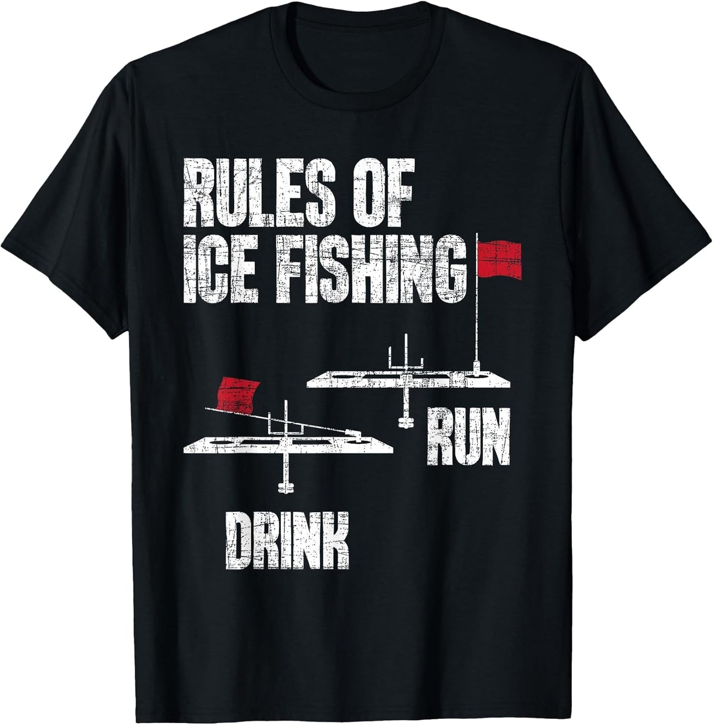 Rules of Ice Fishing - Ice Fisher Fisherman Fishing