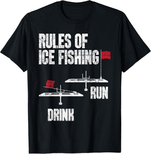 Rules of Ice Fishing - Ice Fisher Fisherman Fishing