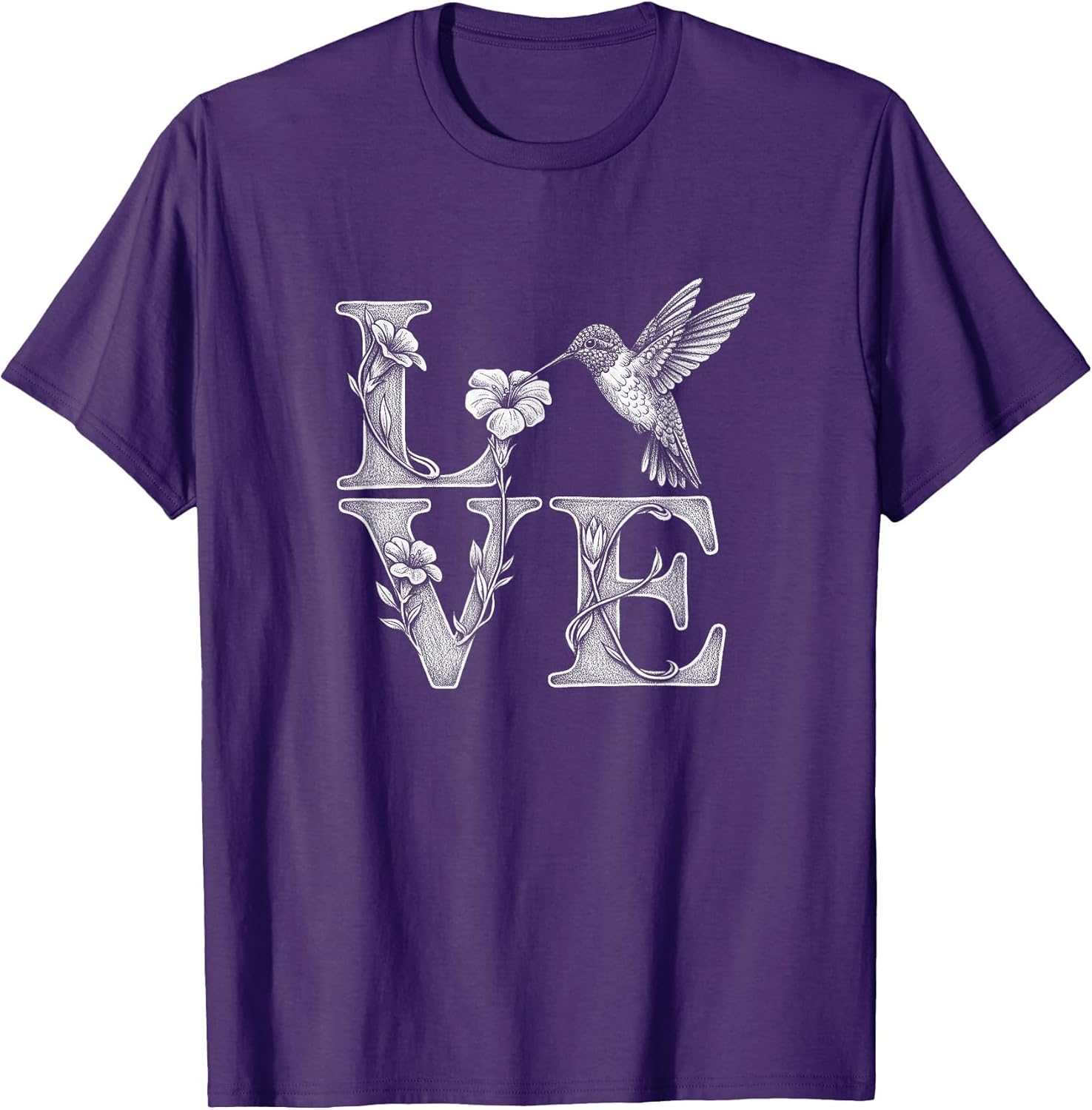 Floral Hummingbird Love Design and Girls