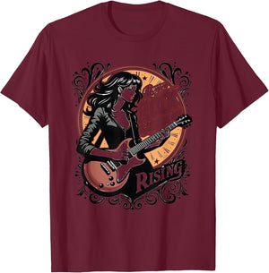Retro Rock Goddess Rising Vintage Band Design