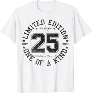 25 Year Old Gifts Vintage 2001 Limited Edition 25th Birthday