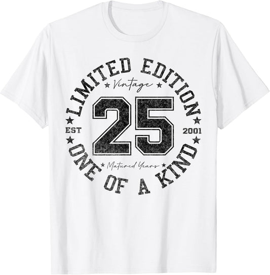 25 Year Old Gifts Vintage 2001 Limited Edition 25th Birthday