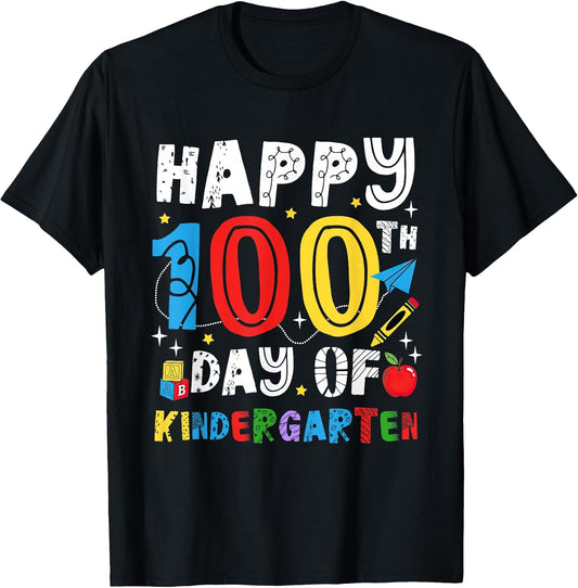 Happy 100th Day of Kindegarten Teacher Student Kid 100 Days