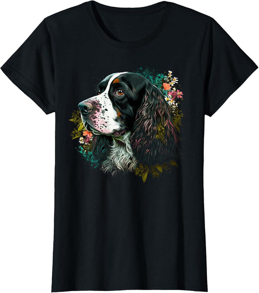 Cute Flower Summer Floral English Springer Spaniel