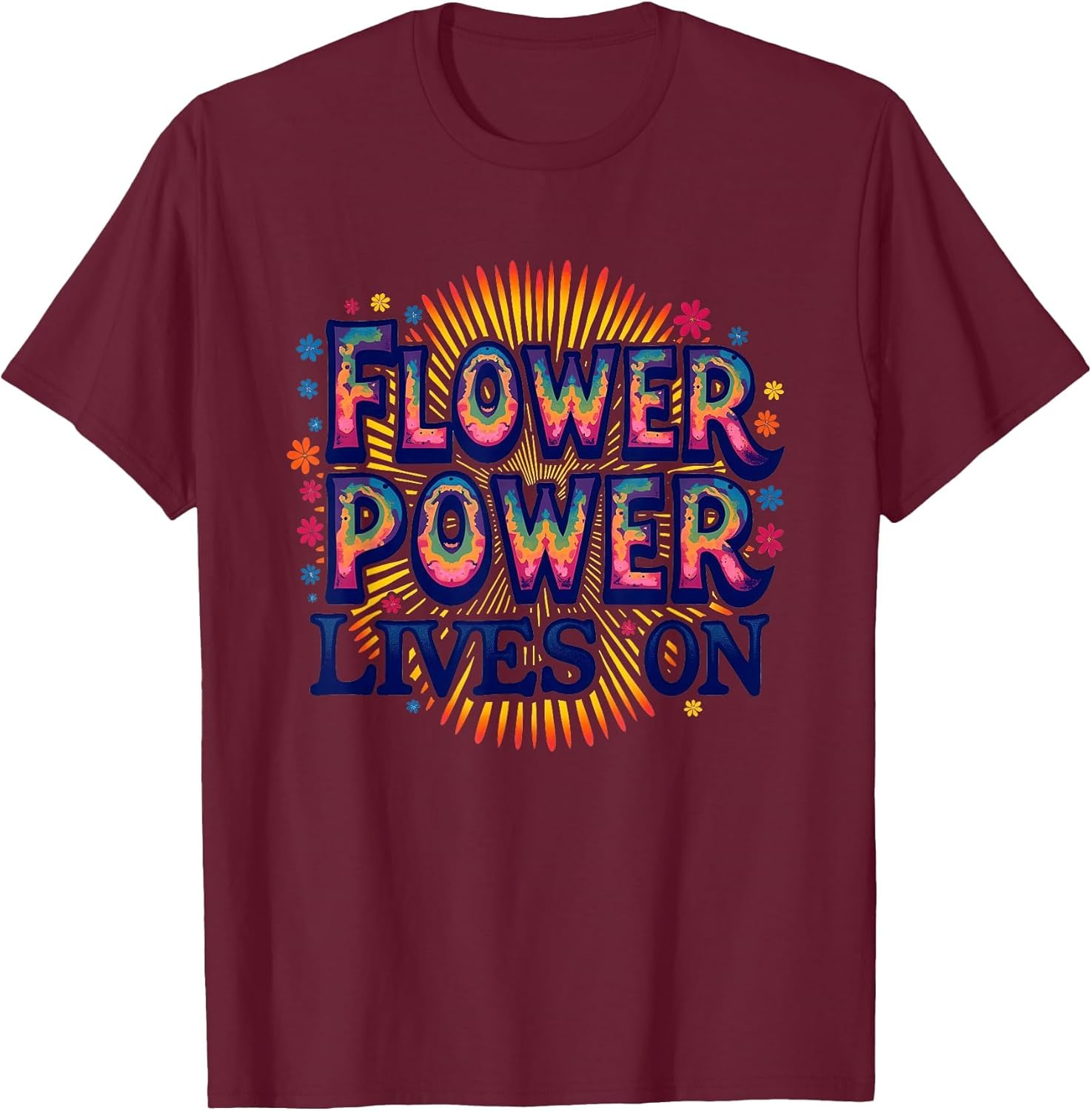 Tie Dye Flower Power Lives On Retro Design