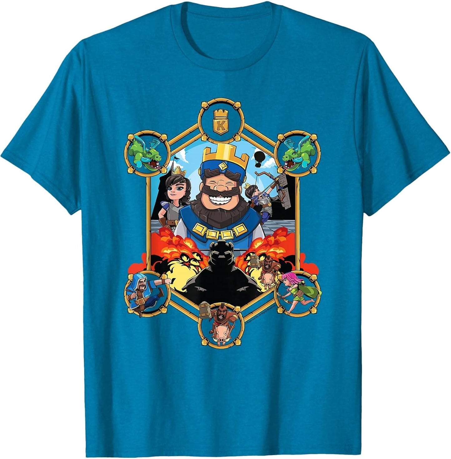 Clash Royale King Surrounded by Characters Royal Portrait