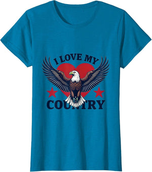 I Love My Country USA Patriotic Design