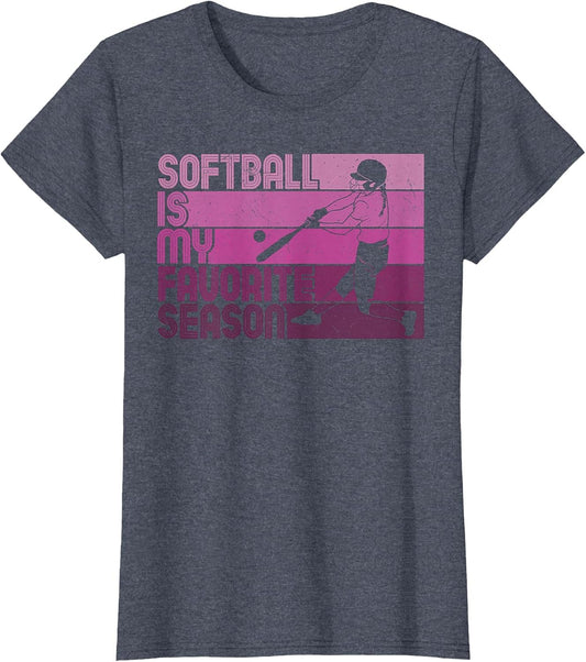 Softball is My Favorite Season Girl Softball