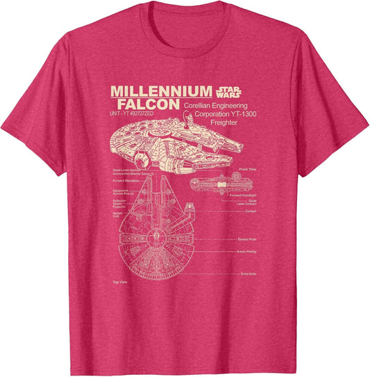 Star Wars Classic Millennium Falcon Freighter Schematic