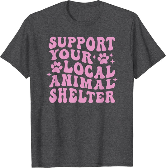 Support Your Local Animal Shelter Rescue Dogs Fur Mama Retro