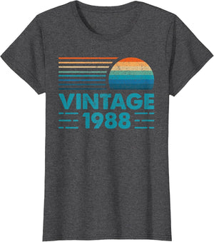 Vintage 1988 Happy Birthday Retro Funny Women